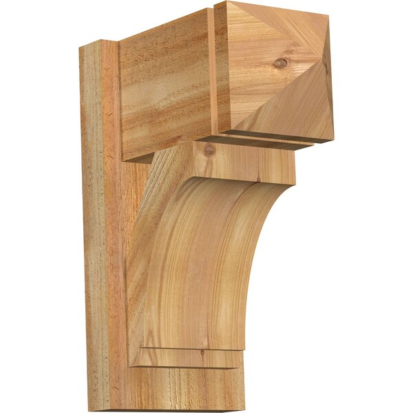 Ekena Millwork Imperial Arts & Crafts Rough Sawn Outlooker, Western Red Cedar, 8"W x 14"D x 18"H OUT08X14X18IMP03RWR - main